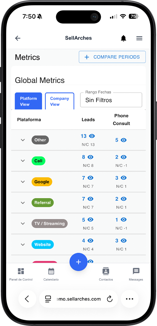 SellArches App en Móvil