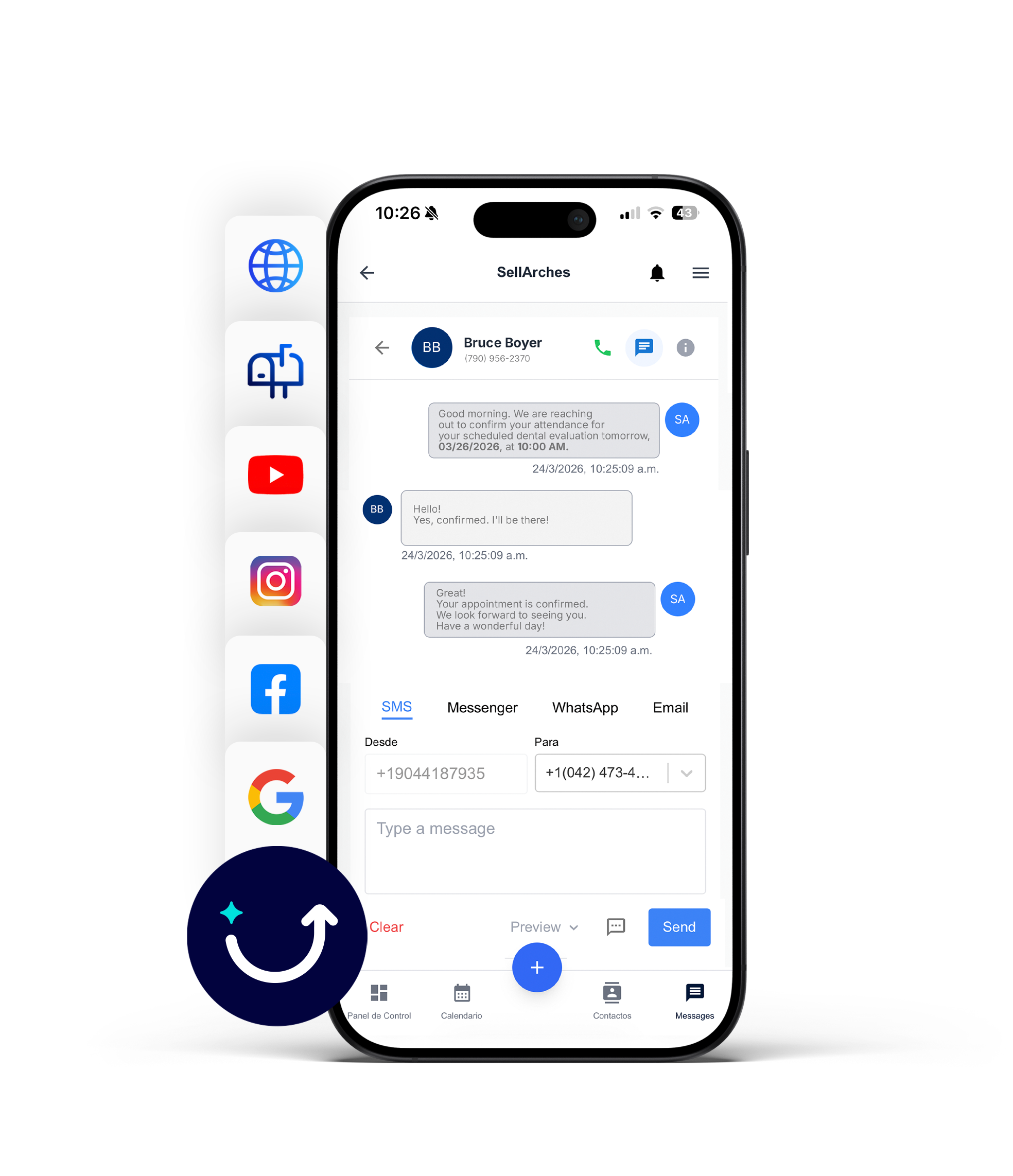 Social Media Management Interface