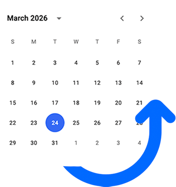 Dashboard Calendario
